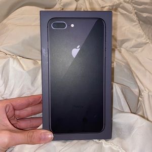 Black iPhone 8 Plus 128 GB (new, slight damage!)